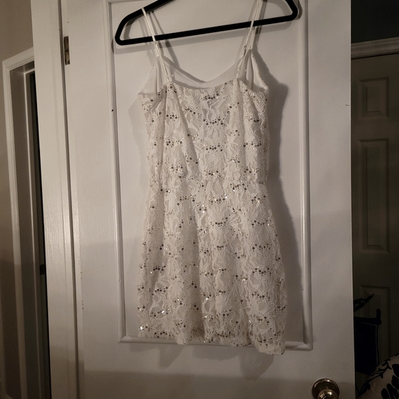 White Glitter Dress - Picture 3 of 3